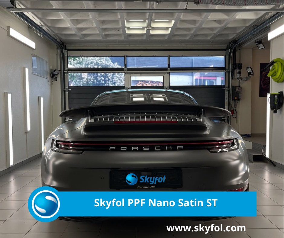 Enhance your services with Skyfol PPF Nano Satin Super TackDeliver unmatched protection and style with this advanced paint protection film. Its satin finish offers a unique aesthetic, while the self-healing, non-yellowing surface repels water and dirt—keeping vehicles looking flawless with minimal upkeep. The Super Tack adhesive allows for quicker, hassle-free installations, helping you work smarter and more efficiently.????Partner with Skyfol today and offer your clients the innovation they deserve!@carsdetailing.db