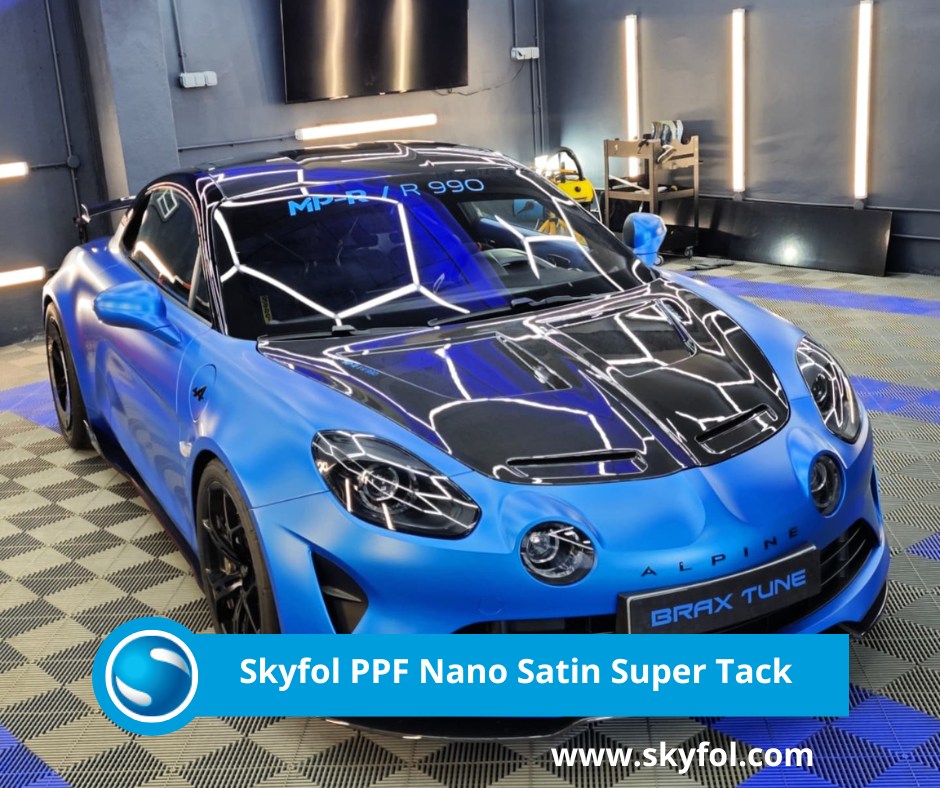 Elevate your services with Skyfol We’re proud to offer Skyfol PPF Nano Satin Super Tack and Skyfol VisionGuard – two next-generation solutions developed for installation professionals who prioritize efficiency, performance, and customer satisfaction.????️ Skyfol PPF Nano Satin Super Tack ✅Non-yellowing, self-healing, and highly dirt/water-repellent ✅Satin finish for a premium aesthetic ✅Enhanced adhesive for quicker, easier installation???? Skyfol VisionGuard ✅No heat shrinking or heat gun required – installs like a PPF ✅TPU-based structure offers exceptional impact resistance ✅Crystal-clear optics with premium adhesives ✅Self-healing top coat ????Partner with Skyfol today and bring your clients the innovation they deserve. ????@skyfol_france ????@brax_ppf_detailing