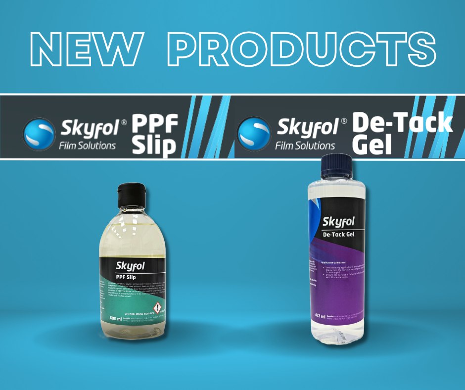 ????We’re excited to launch two brand new products designed to take your PPF installations to the next level!???? Skyfol De-Tack GelPerfectly engineered for air-channeled color PPFs, this gel gives you complete control during application. It squeegees effortlessly for smooth positioning, then activates tack strength within hours—keeping your film firmly in place. For best results, apply with a ceramic applicator pad for an ultra-even finish.???? Skyfol Slip Our industry-leading slip solution is ideal for color PPF, gloss and matte finishes, clear films, and window films. It ensures faster, smoother, more professional installations every time.???? Recommended mix: 3ml per 1L of room temp tap water.????Partner with Skyfol today and bring your clients the innovation they deserve.
