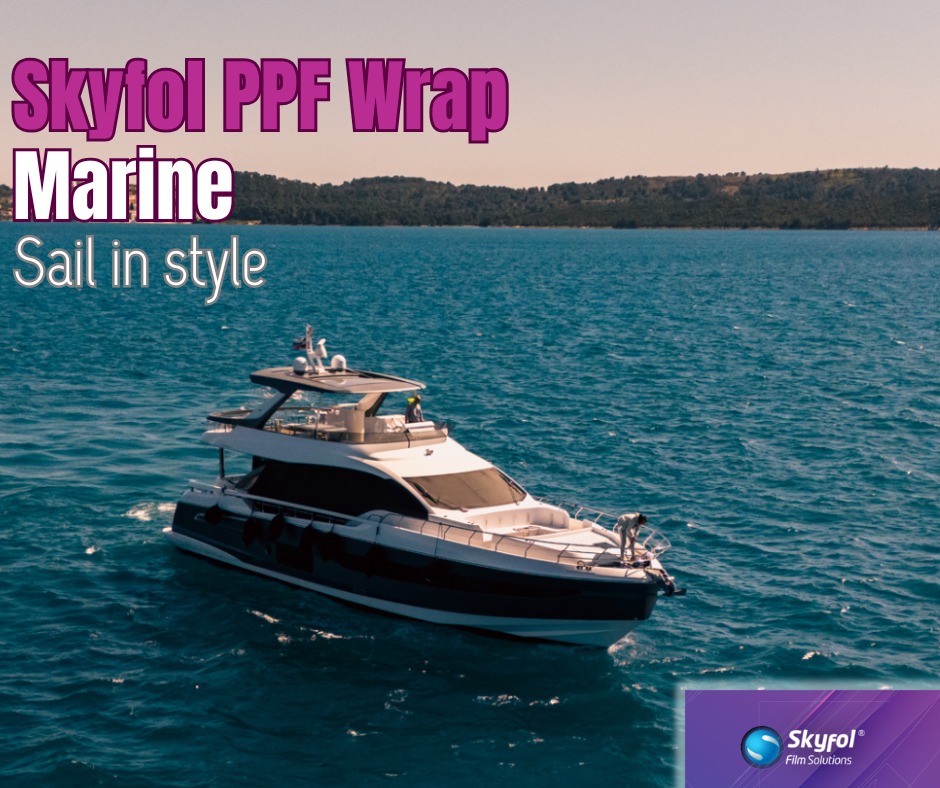 ????️Skyfol PPF Wrap Marine ????Sail in style????@voxhost ????@blacklinewrap